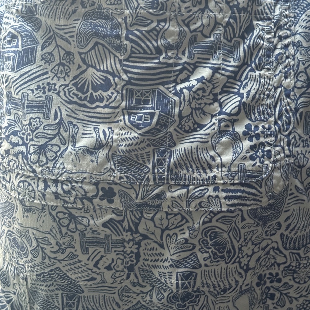 Blue Farm Toile Duluth Trading Plus Sized Overalls